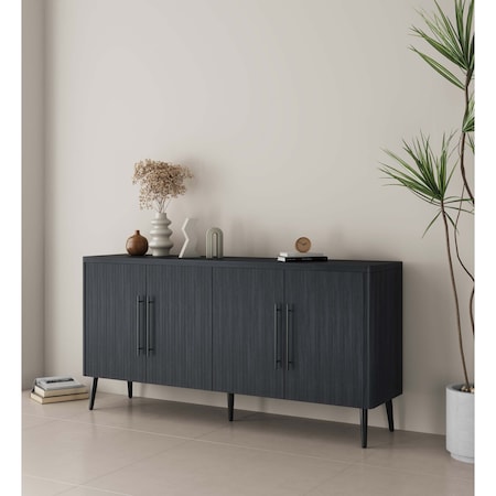 Manhattan Comfort Jodie Sideboard in Charcoal Grey SB001-GY